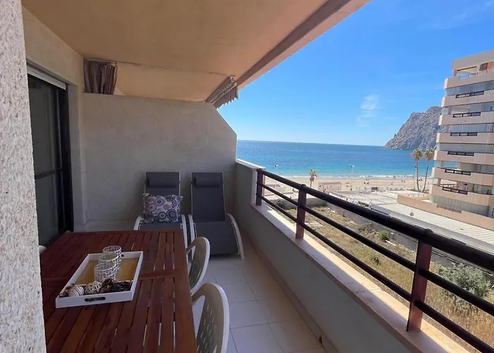 Eerstelijns Vive Cada Momento Zeezicht En Pal Aan De Boulevard En Calpe, Toplocatie Calp